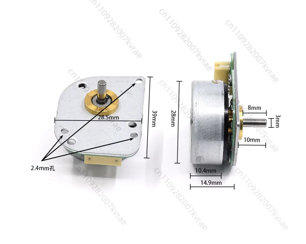 2 pcs Brushless Motor DC 14.4V 6670RPM W2306BL-2844 3-Phase External Rotor for Vacuum Cleaner Home Appliance Replacement Par