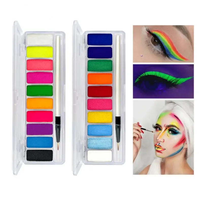 Body Paint Artistieke Uv Fluorescerende Oogschaduw Speciale Effecten Face Paint Fluorescerende Body Paint Opvallende Kleuren Eyeliner