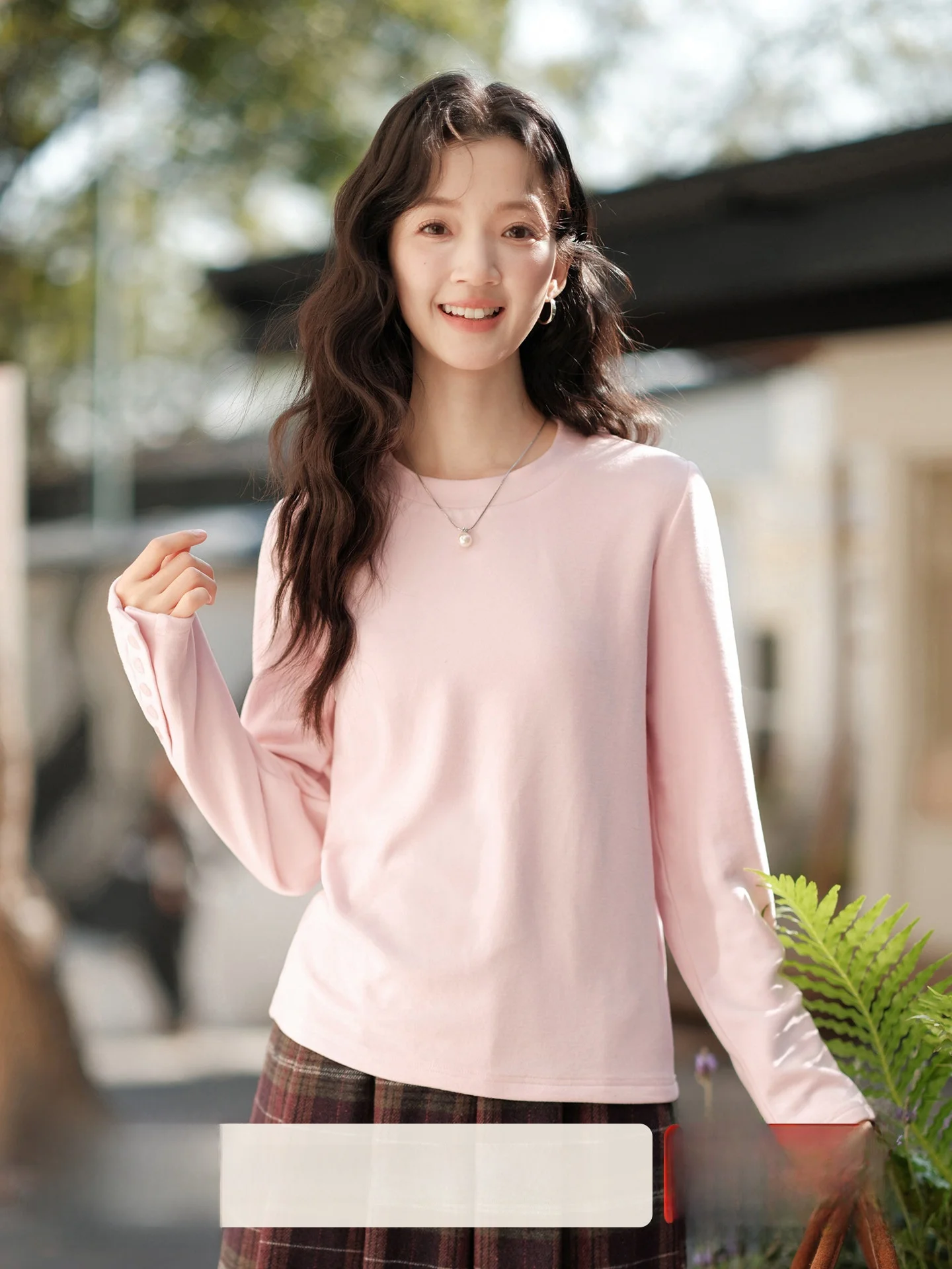 

Женская тонкая футболка с круглым вырезом и длинным рукавом на пуговицах, повседневная, свободного кроя, для весны, осени и зимы