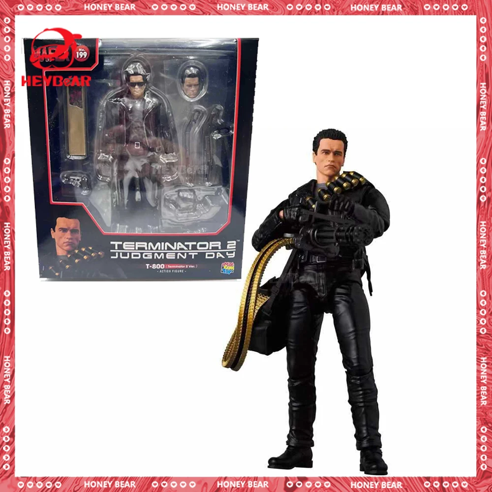 

Terminator 2 Judgment Day Anime Figure T-800 Action Figure Joint Movable Mdoel Doll Collection Desk Decoration Toy Birthday Gift
