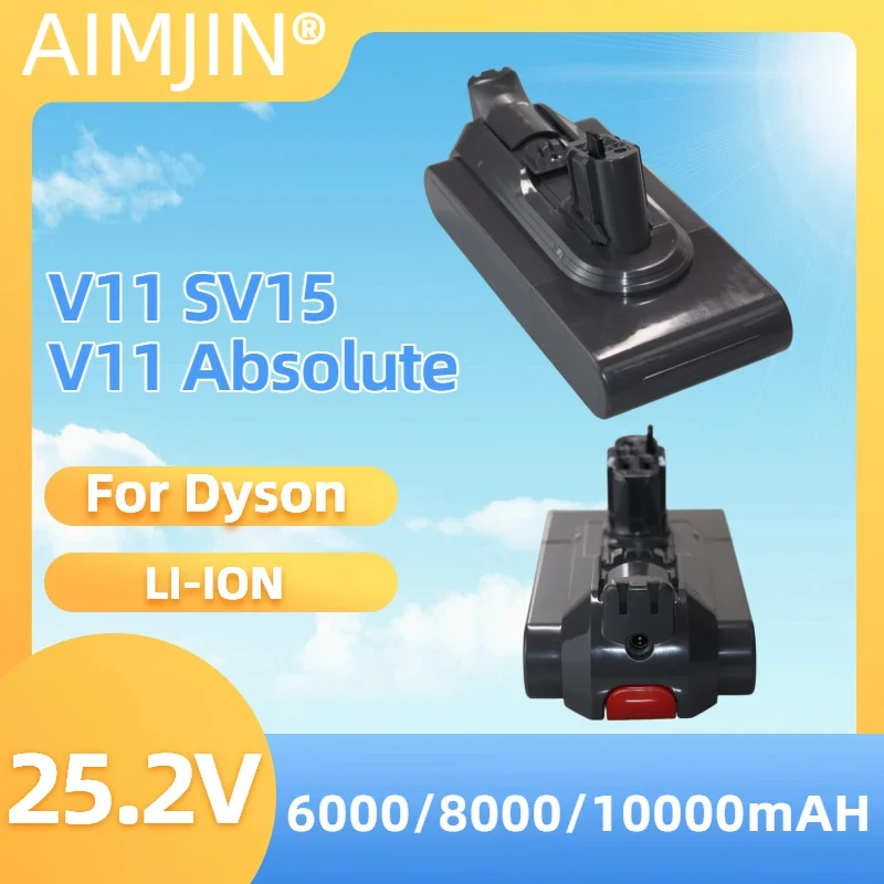 25.2V 10000MAh 21700 V11 Absolute SV15 Battery lpega Suitable For Dyson Vacuum Cleaner V11 Type Lithium-ion Battery