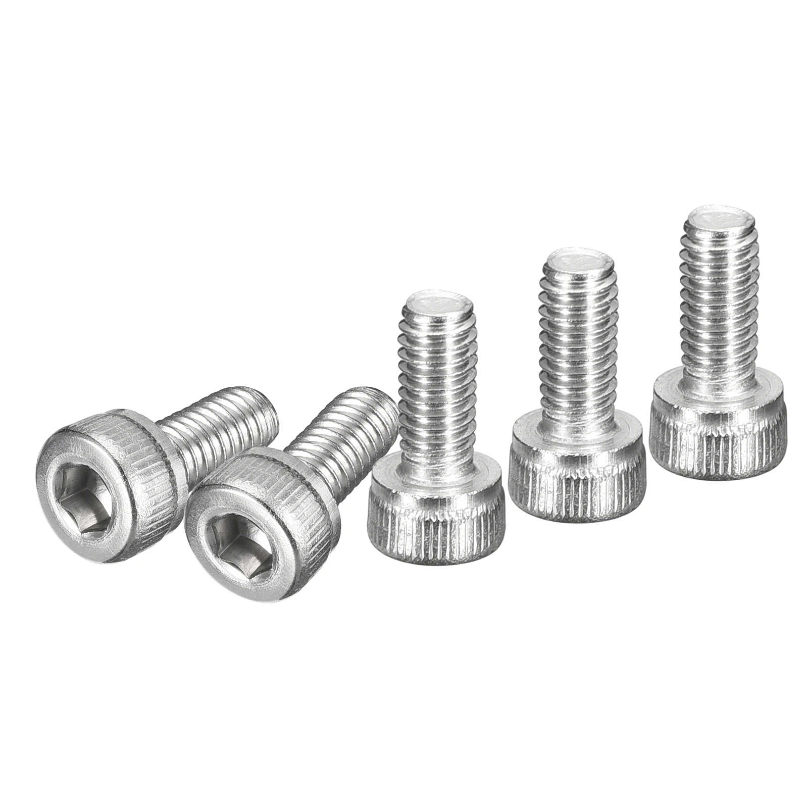 50/100pcs Hex Socket Head Cap Screw Machine Screws M3x6/8/10/16/18/20/25/30mm M4x8/10/12mm(DxH) 304 Stainless Steel Silver