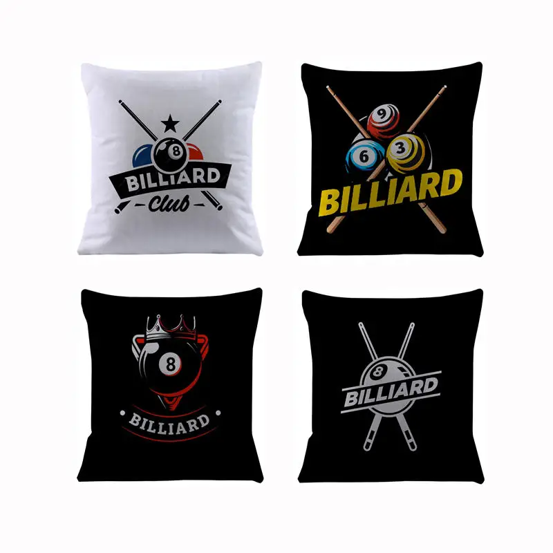 Billiards Club Cushion Cover for Sofa Pillow Case Cover Seat Car Throw Pillowcase 45X45cm For Home Decorative SJ-734