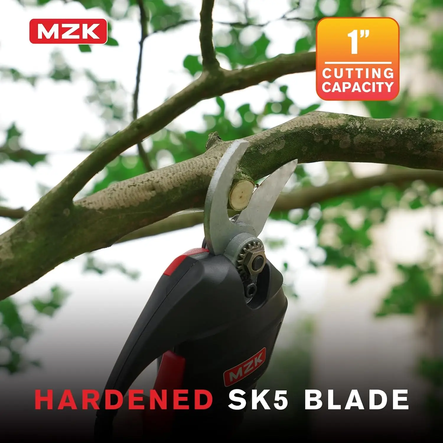 

20V Pole Pruning Shear, Battery Powered Cordless Electric , Reach To 12-ft, Tree Pruner with Rechargeable, 1.2 Inch Cutting