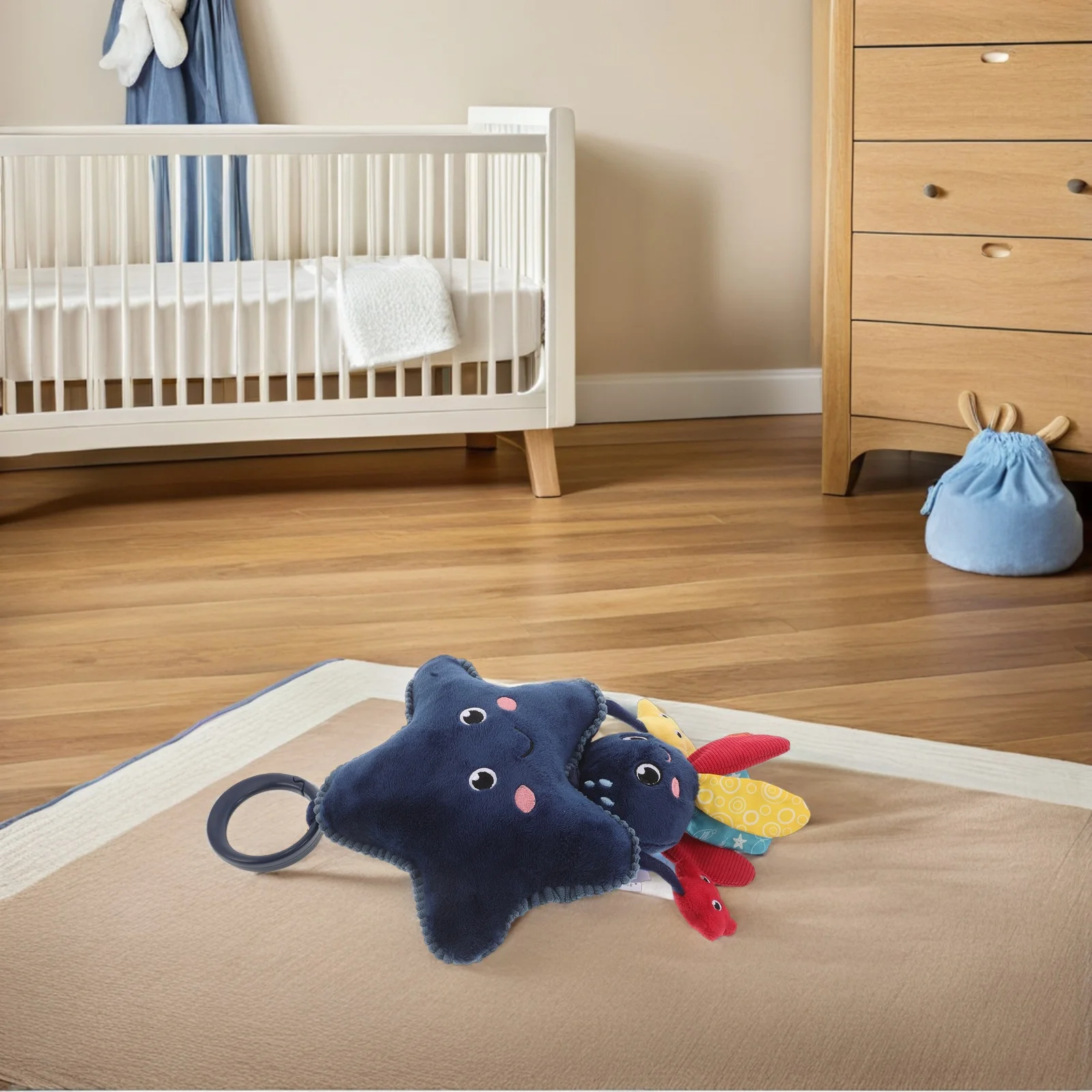 Octopus Baby Hängende Sensorische Mobile Weiche Ozean Tier Krippe Kinderwagen Säuglingsbett Dekoration Octopus Baby