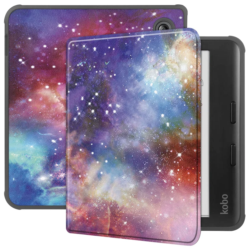 Funda For Kobo Libra Colour Case Hoesje PU Leather Silicone Back Ebook Case For Etui Kobo Libra Colour 7 inch 2024 Smart Cover