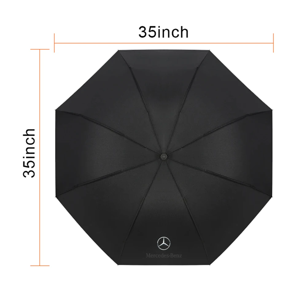 Car Folding Rainproof Sun Protection UV Protection Sunshade Umbrella for Mercedes Benz AMG A B C E G S CLASS W203 W204 W210 W124 view 3