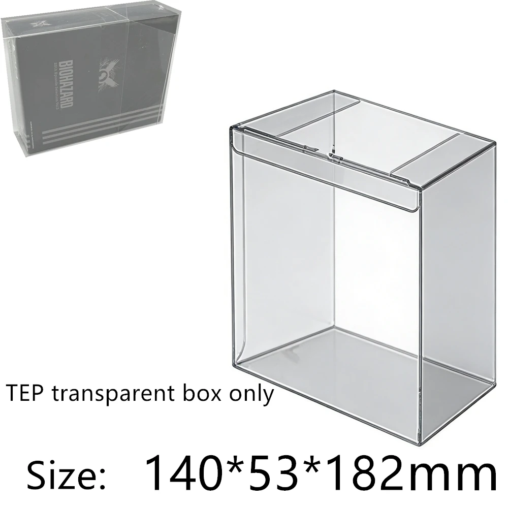 Transparent Box Protector For Resident Evil 25th Anniversary Episode Selection/PS4 PET Storage Game Shell Clear Display Case