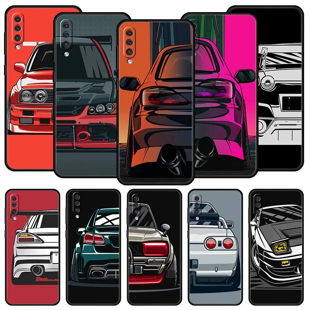 Japan JDM Sports Car Phone Case for Samsung Galaxy A52 5G A12 A70 A50 A40 A20s A30 A10s A20e A10 A22 A72 A32 A02 A42 A04S Cover