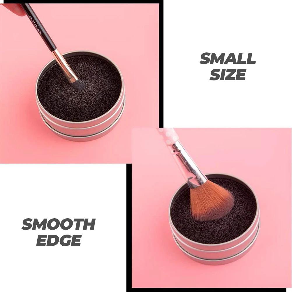 

4Sets Makeup Brush Cleaner Activated Carbon Sponge Small Size Lightweight Tools Home Travel Cleaning Without Water Brushes Clean