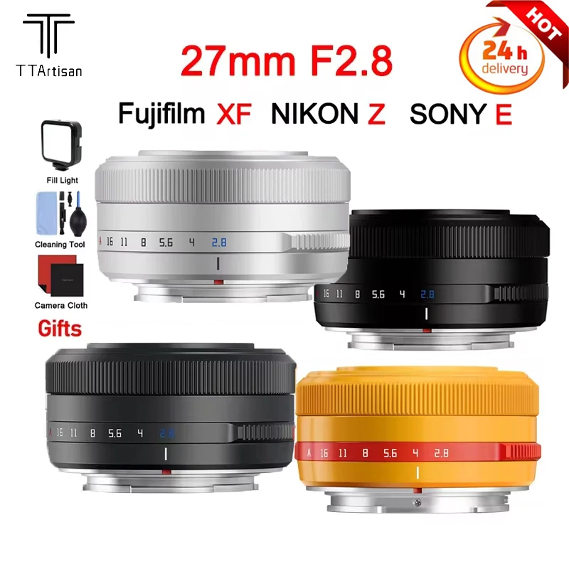 

TTArtisan Auto Focus 27mm F2.8 Camera Lens APS-C For Sony E Nikon Z Fujifilm XF Mount for X-T30 II XT4 XT3 X-Pro3 X-Pro2 X-T2