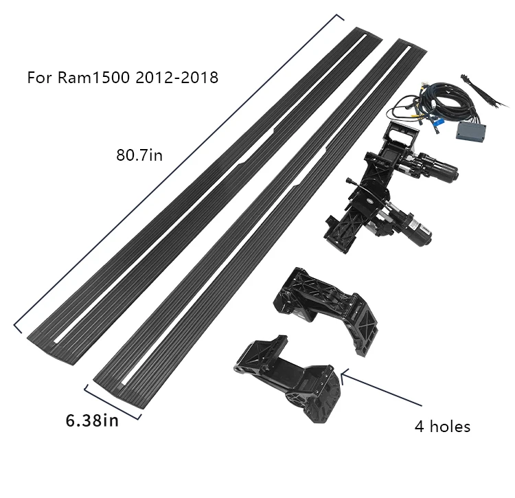 High Quality LED Lights Electric Side Steps Running Board FOR Dodge RAM 1500 Accessories Retractable Door Foot step