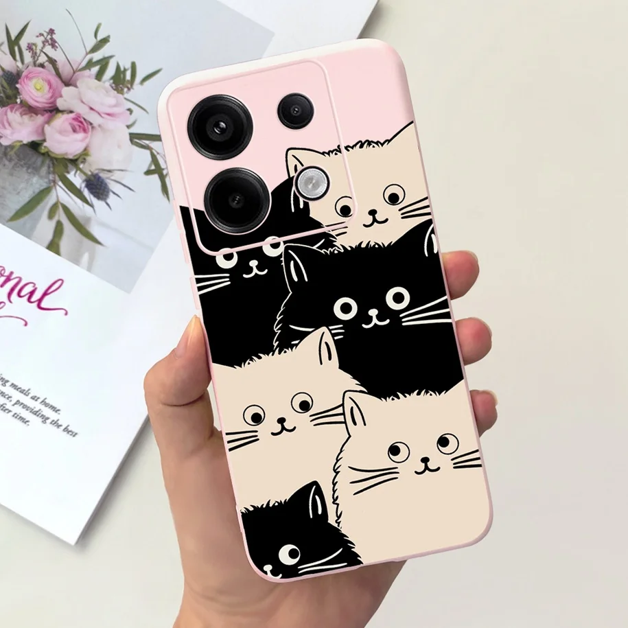 For Xiaomi Redmi Note 13 Pro 5G 2023 Case Cute Duck Cat Shockproof Bumper Slim Soft Cover For Xiaomi Redmi Note 13 Pro Plus Etui