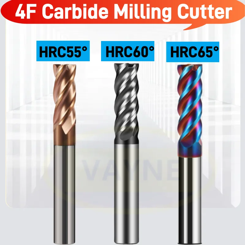 

1pcs Milling Cutter Alloy Coating Tool Cnc Maching Hrc55 60 65 Endmills Mill Cutter 1-20mm Milling Machine Tools