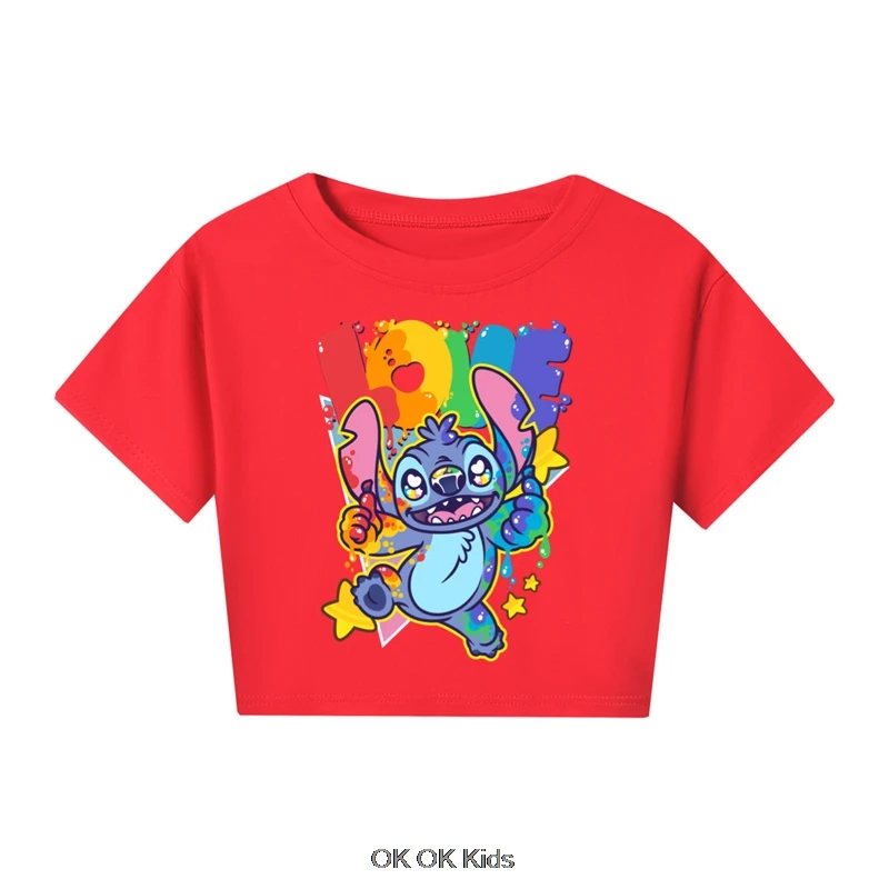 Cosplay Summer Lilo And Stitch Toddler Fashion Baby Kids Clothes Baby Boys Girls T Shirt Short Sleeve Tops Teen Clothing