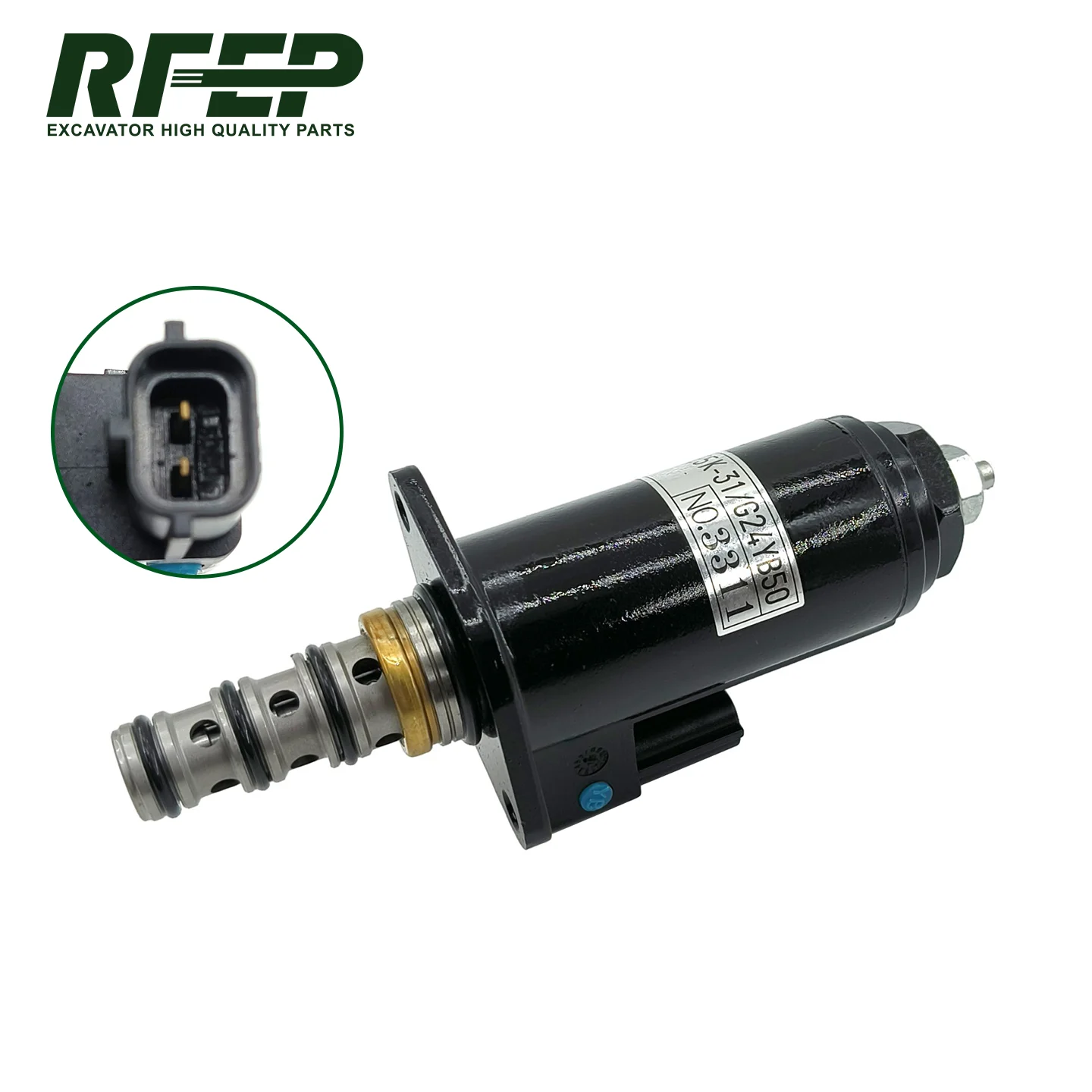 Swing Brake Solenoid Valve KWE5K-31 G24YB50 for Kobelco SK200-6 SK200-8 SK210 SK230 SK250 SK330 SK350 Excavator Parts