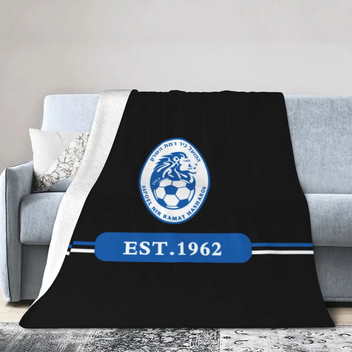 

Israel Hapoel Nir Ramat HaSharon Fc Fleece Blanket Ultra Soft Flannel Blanket Digital Printed All Season Premium Fluffy