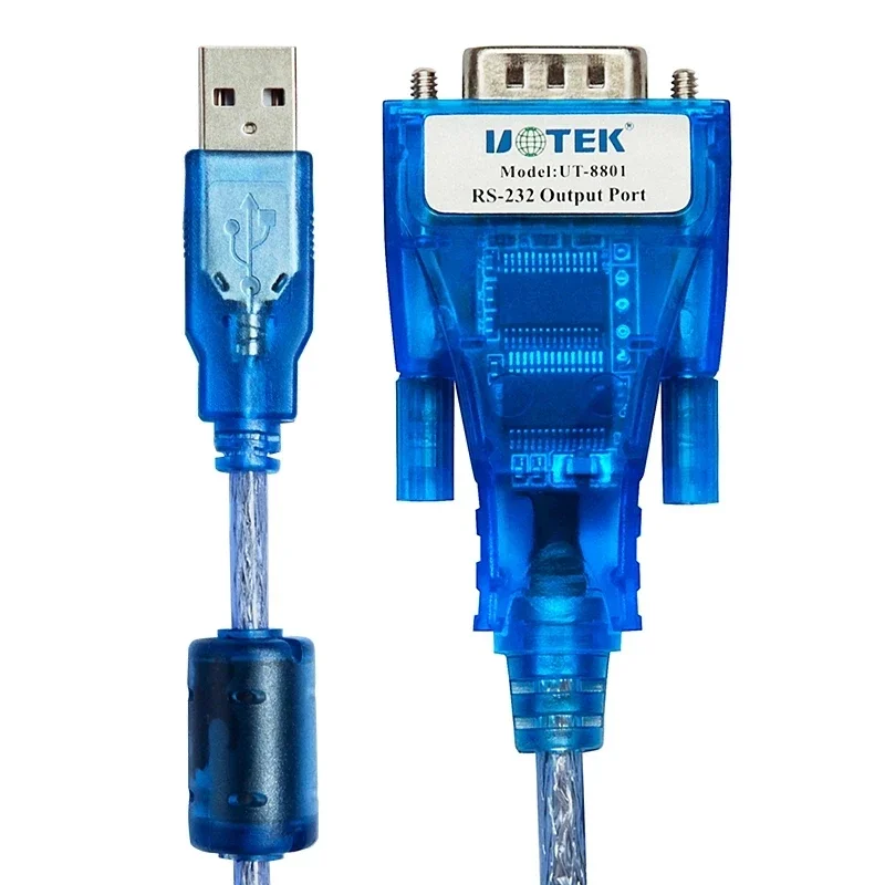 Industrial Grade USB2.0 to RS232 Male DB9 9Pin COM Serial Cable Converter with ESD Protection FTDI FT232 Chip 1.5M UTEK UT-8801