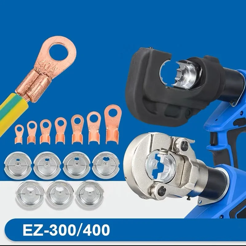 EZ300/400 18V Lade Öffnung Nase Crimpen Kalten Terminal Lithium Elektrische Hydraulische Kupfer Aluminium Terminal Crimpen Zange