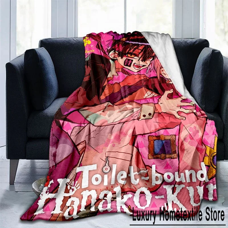 New 3D Printing Anime Toilet-Bound Hanako-kun Throw Blanket Soft Blanket Dust Cover Sofa Bed Blankets for Adults Home Decotation