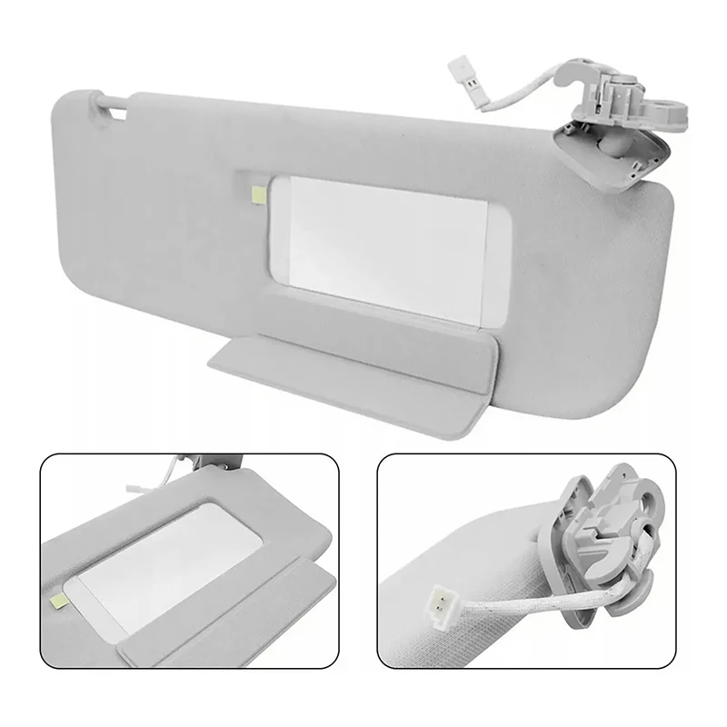 Sun Visor With Light Makeup Mirror 1088738 1088740  For Tesla Model 3 Model Y 2017-2020 Illuminated Sunshade Onwards Board