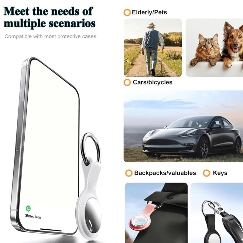 【EXKLUSIV!】Air Tracker Tags-2er-Pack, Bluetooth-Tracker für Ipad Find My, Key Item Finder Locator mit Sound, Smart Bagage