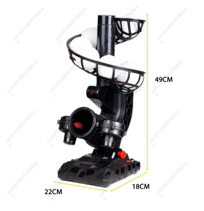 388BH Baseball Pitching Machine Baseball Throwing Machine Practice Hitting Change Ball Automatic Launcher