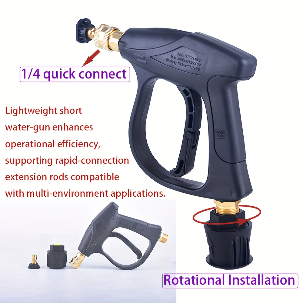 Hochdruckreinigerpistole für Karcher K2-K7 und Nilfisk – Multifunktions-Schnellverbindungsdüse, robuste Reinigung für Auto und Zuhause – Detail 2