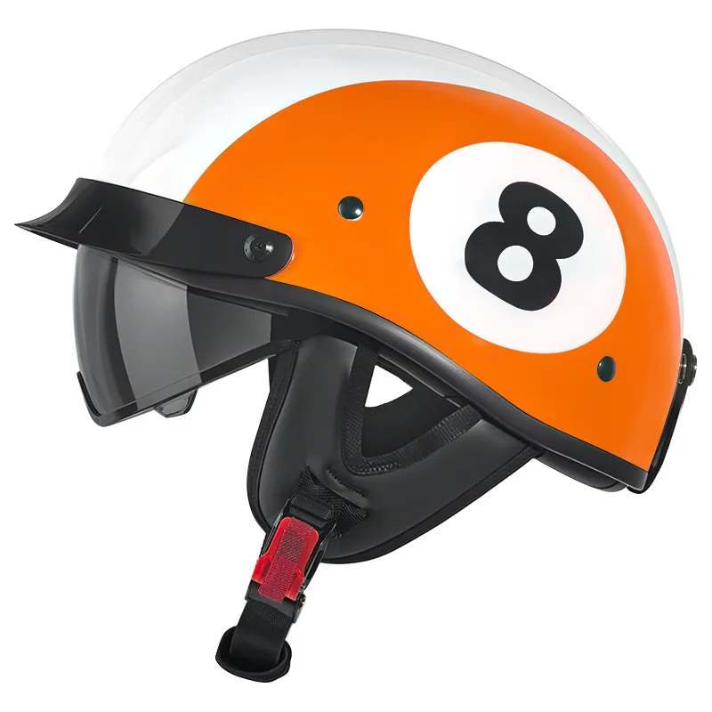 

Ретро-шлем для мотоцикла и электроскутера — унисекс, летний, полуоткрытый, для безопасной езды