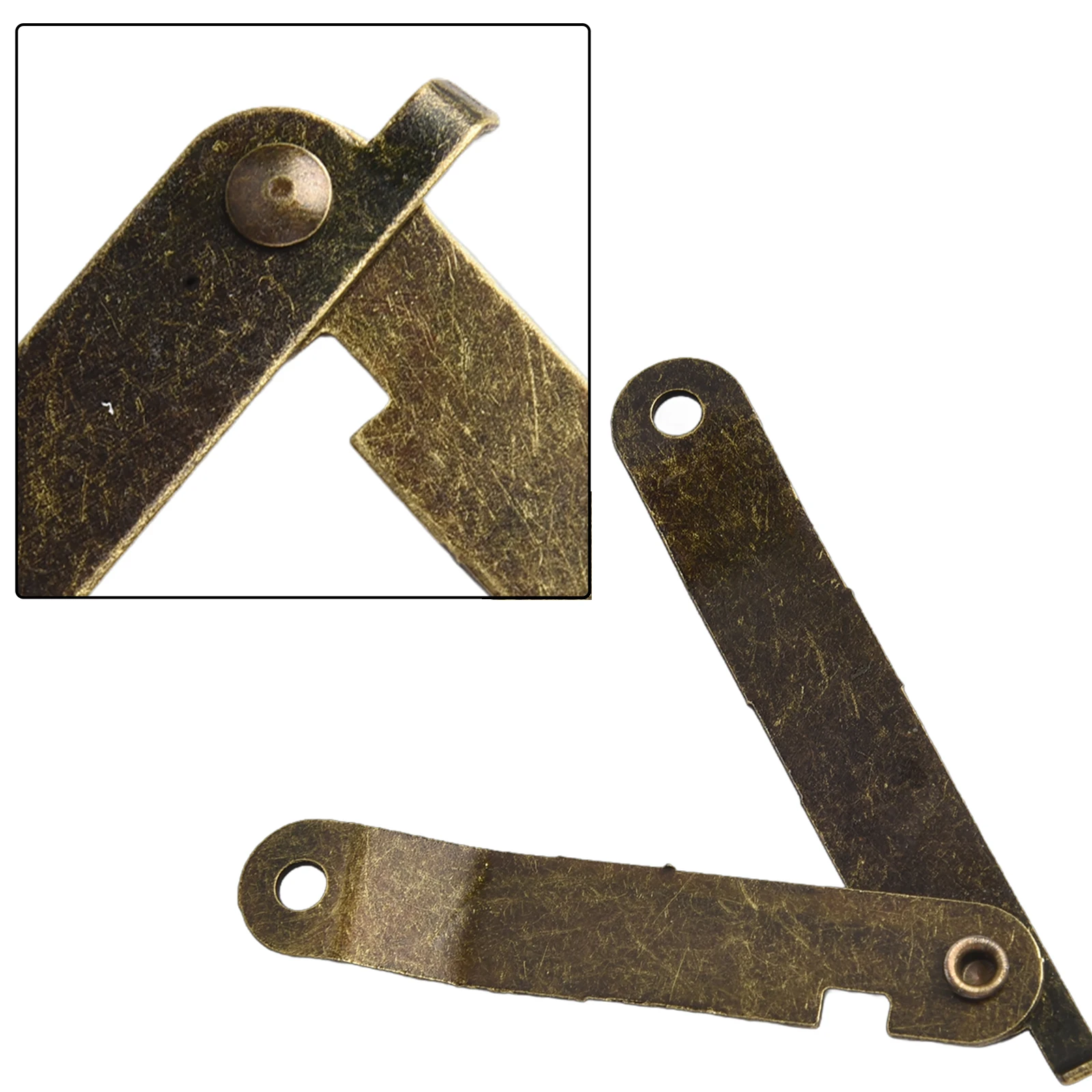 Furniture Hinges Support Hinges Home Improvement Yellow 4pcs 68x11 Mm Bronze Cabinets Chests For Jewelry Boxes