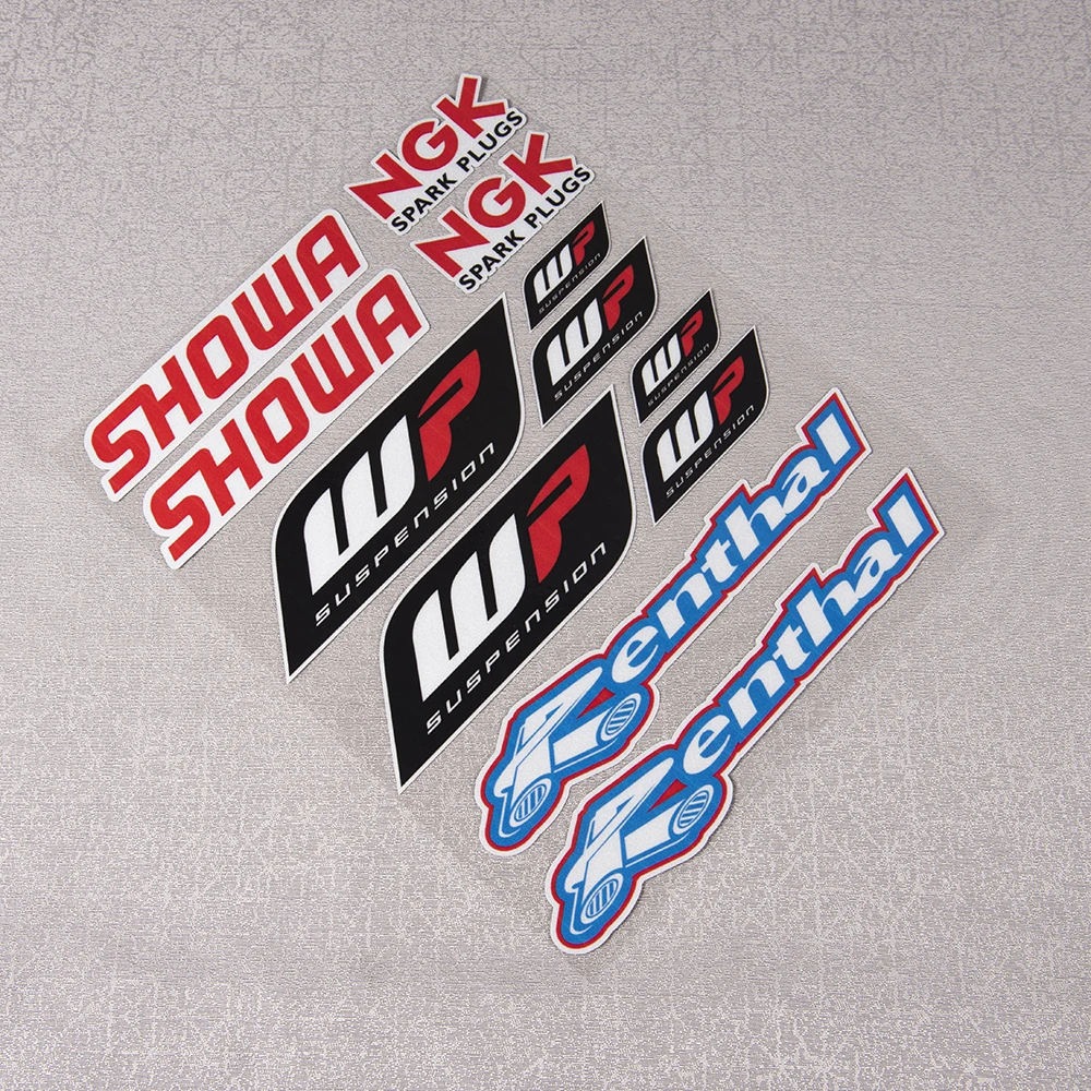Reflektierende WP Showa Renthal Gabel Aufkleber Suspension Shocker Dämpfer Motorrad Aufkleber für Duke RC KTM 200/390/690 Kawasaki Honda – Detail 4