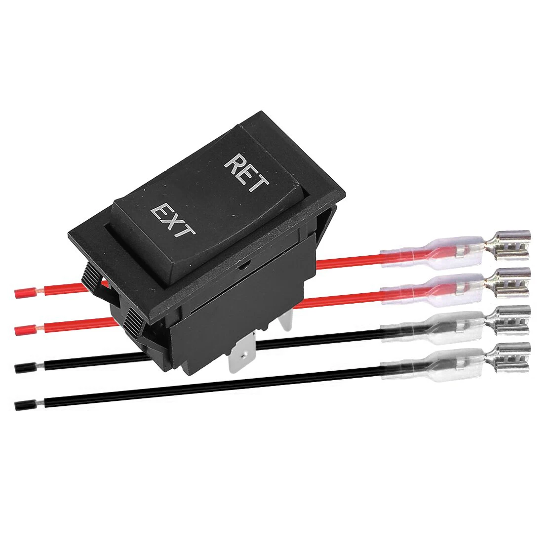4 Wire RV Trailer Power Jack Switch with Cable Wire Replacement Fit for LCI Lippert Recpro F2C Atwood & Others