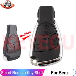 KEYECU 3 Buttons Modified For MB Mercedes Benz A B C E S GML CL CLS CLA CLK W203 W204 W211 Smart Remote Car Key Case Shell Fob