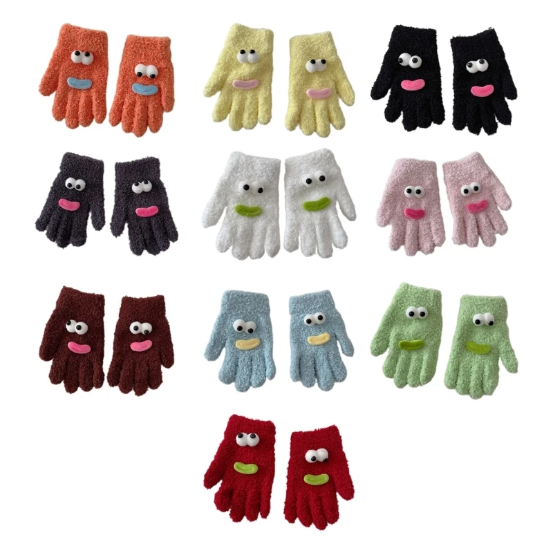 

Soft Baby Girl Winter Gloves Fun & Functional Warm Gloves Funny Pattern Gloves