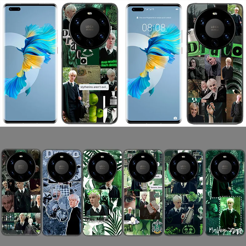 D-Draco M-Malfoy Coque Case For Huawei Phone P40 P30 Lite P50 P20 P10 Mate 40 30 20 10 Pro TPU Cover Transparent Bumper Full