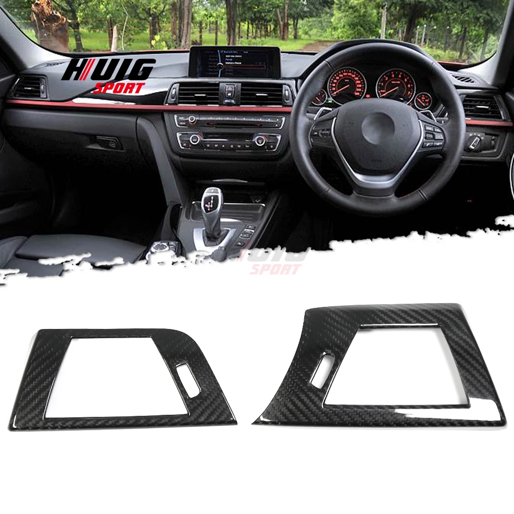 

RHD & LHD Carbon Fiber Car Inner Center Control Side Air Vent Cover Frame Sticker Trim BMW 3 Series F30 2013-2018 Accessories