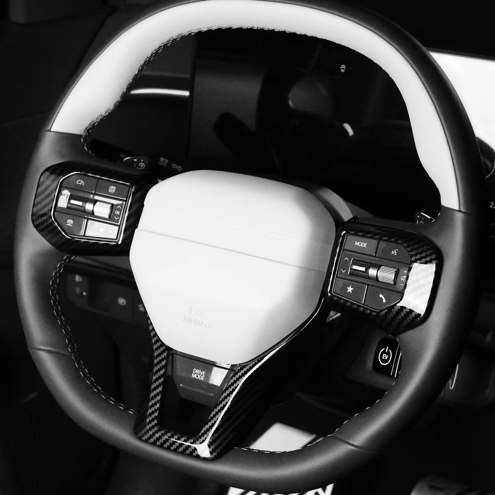 

Для Kia EV6 2025 GT/GT Line салон автомобиля, кнопка на руле, рамка, украшение, накладка, аксессуары