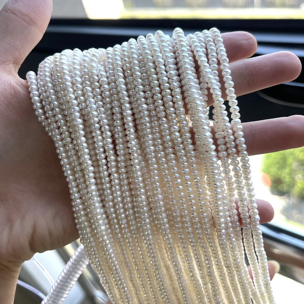 

Natural Freshwater Pearl Isolation Beads Bread Pearl 3-4mm For Jewelry Making DIY Necklace Earrings Bracelet Accessory