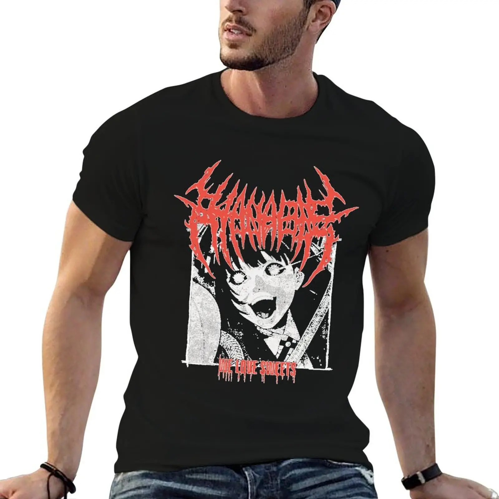 

Hanabie Love Sweets T-Shirt men t shirt cotton 100% t shirts with prints T-Shirt