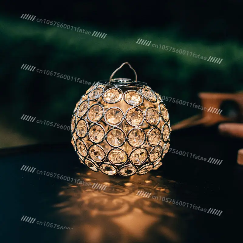 Crystal lampshade, outdoor camping tent lampshade lamp accessories