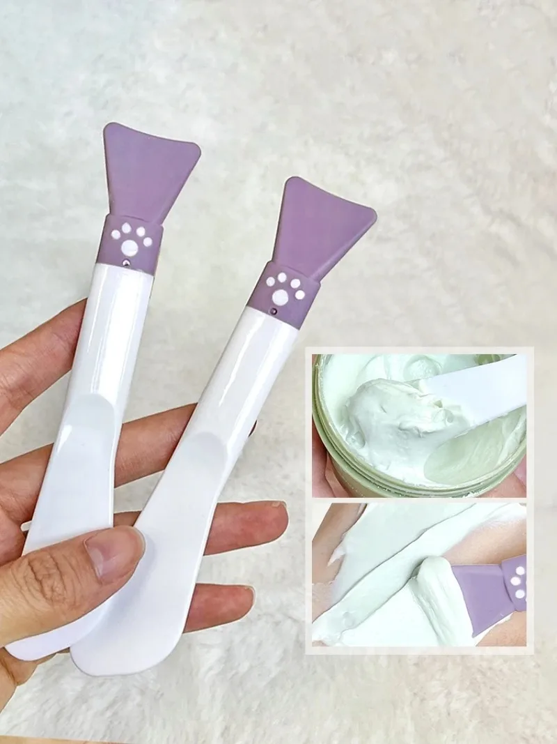 

Cute Claw Silicone facial mask Brush Double end Scraper facial mask Brush Smear Mud Mask Special Facial Beauty Tools