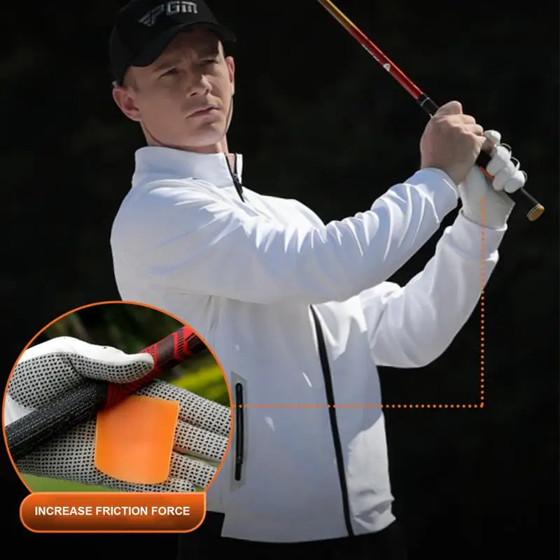 Golf Grip Pad Silicone Non-Slip Golf Club Hand Grip Training Aid Grip Strength Aid 2X Golf Grip Trainer Golf Accessories