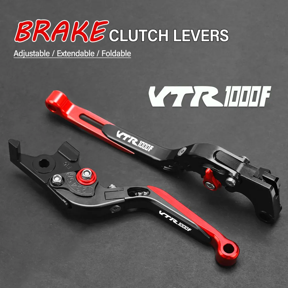 

FOR Honda VTR 1000 FIRESTOM VTR1000 1997-1999 Motorcycle Hand Brake Clutch Adjustable Lever Handle Folding Extendable Lever grip