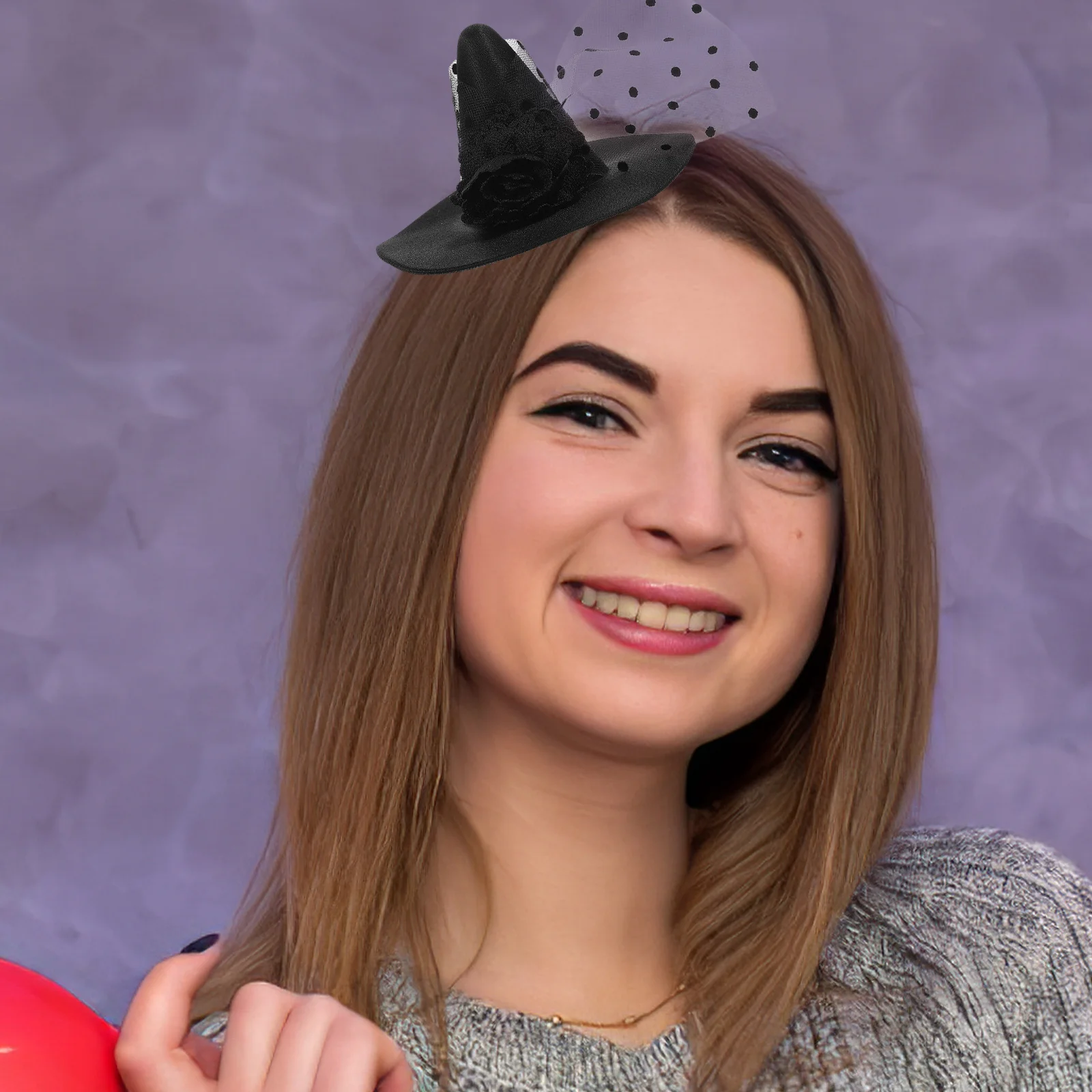 

Miniature Witch Hat Small Halloween Cloth Cap Lightweight Party Cosplay Witch Accessory Small Cosplay Wizard Hat