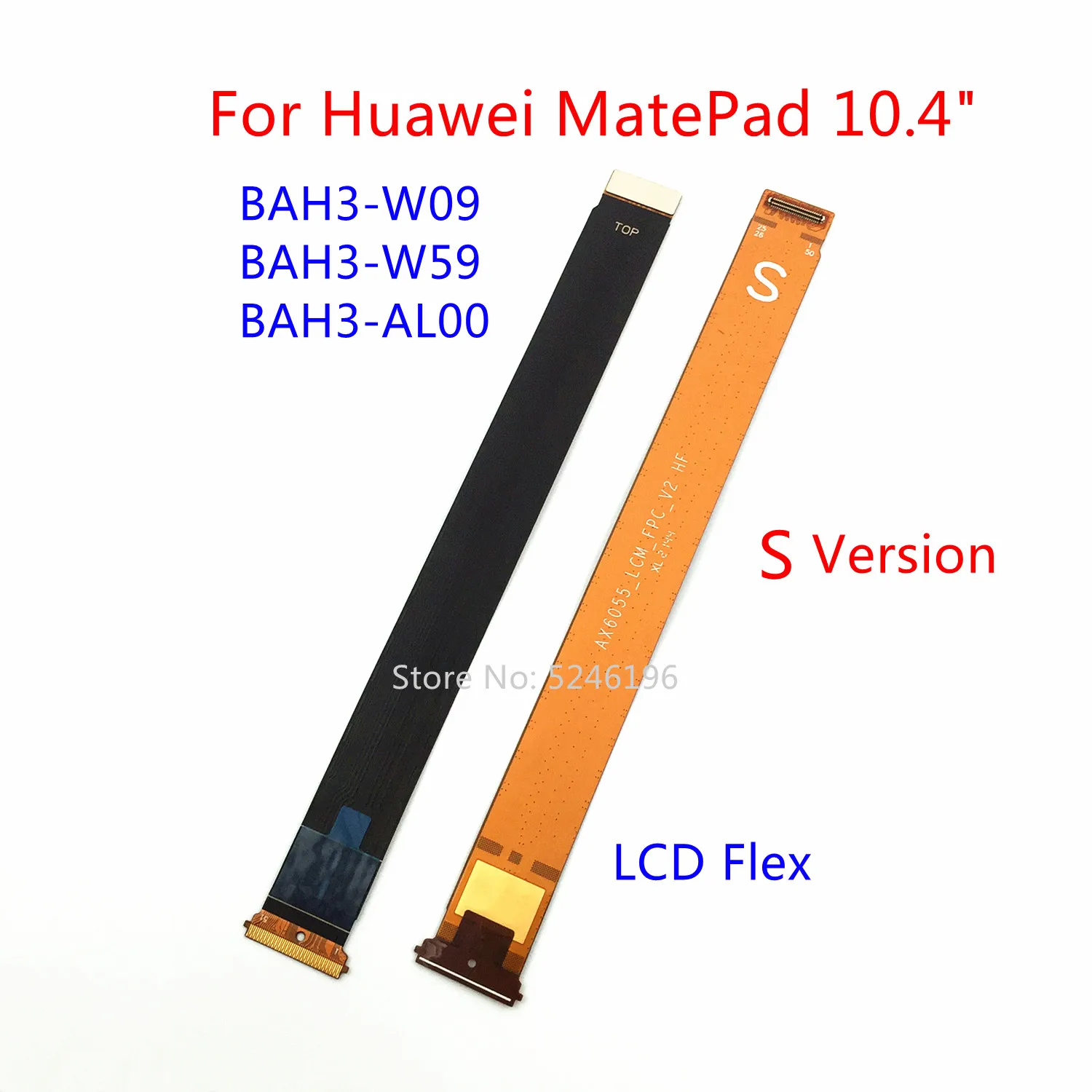 

1 шт., гибкий кабель для ЖК-дисплея, гибкий кабель для материнской платы для Huawei MatePad 10,4 дюйма BAH3-W09 BAH3-W59 BAH3-AL00, запасная часть.