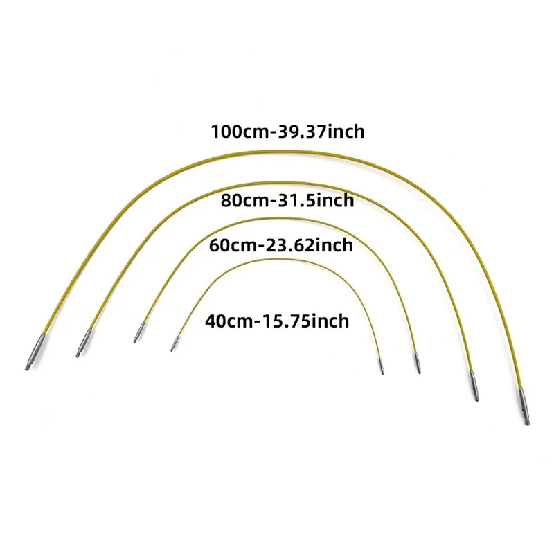 알루미늄 원형 뜨게 바늘 세트, 교체 가능한 크로셰 후크, 뜨게 액세서리, 직조 실 뜨게 바늘 키트