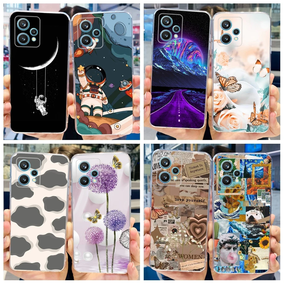 For Realme 9 Pro 5G Case Stylish Astronaut Cartoon Soft Cover For Realme 9 Pro Plus RMX3392 Phone Case on Realme9 9Pro+ 5G Funda