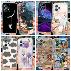 For Realme 9 Pro 5G Case Stylish Astronaut Cartoon Soft Cover For Realme 9 Pro Plus RMX3392 Phone Case on Realme9 9Pro+ 5G Funda