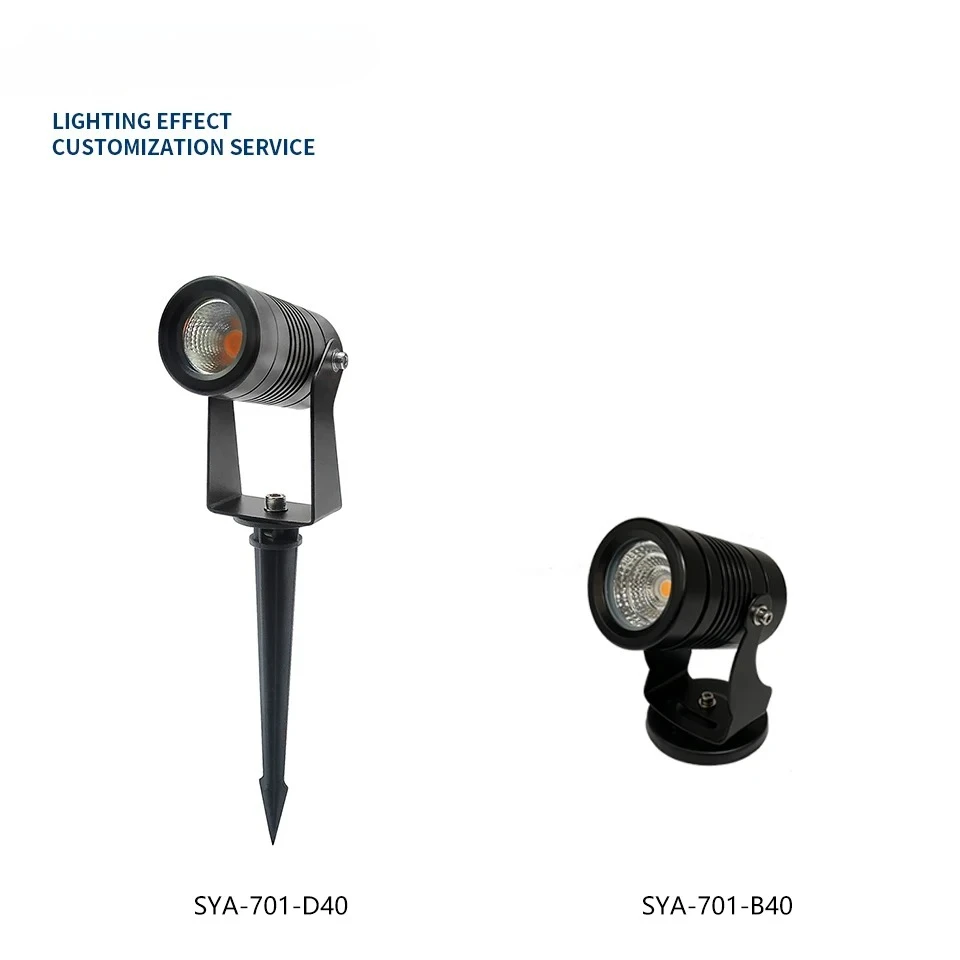 SYA-701 إضاءة LED للمناظر الطبيعية الخارجية 5 وات أضواء حديقة مقاومة للماء COB أضواء Led مع حامل مسنن