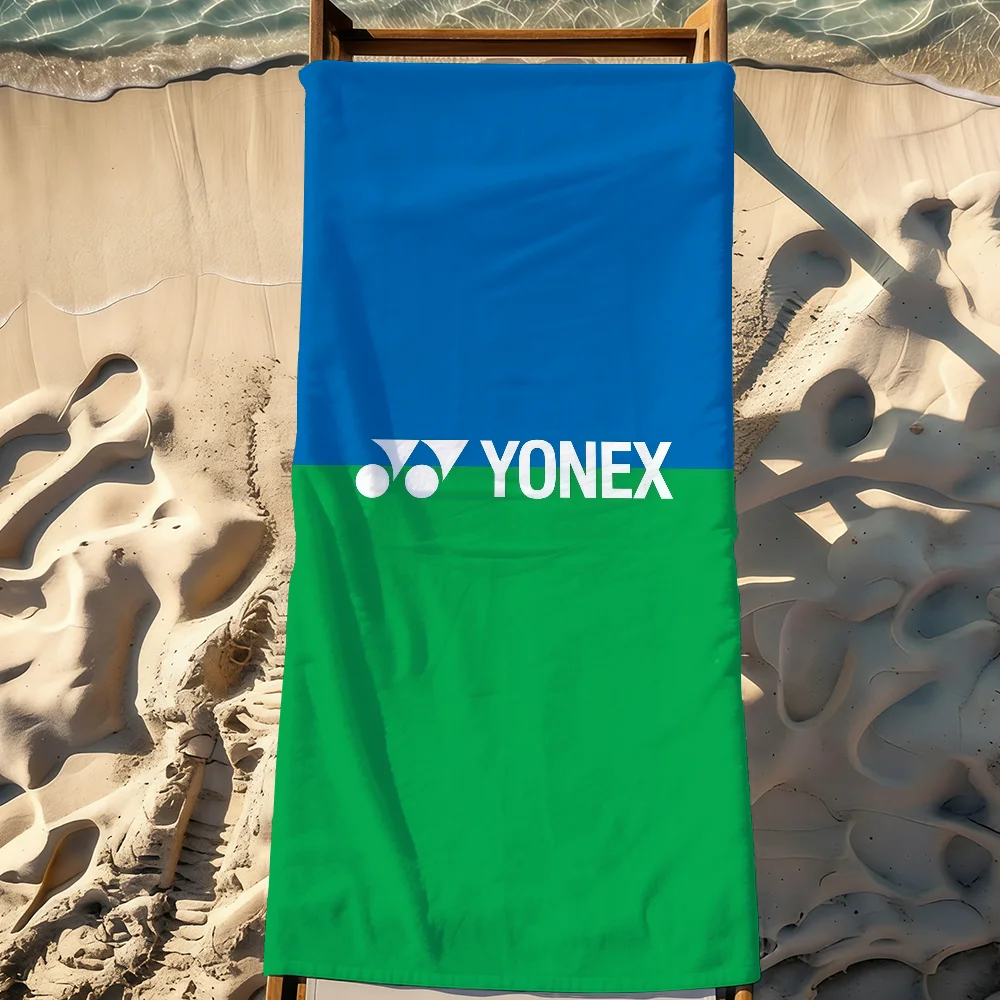 Toalla deportiva con logotipo de la marca Y-Yonex-S, toalla deportiva de secado rápido para viajes, equipo de acampada, toalla de playa grande, suave, ligera y a prueba de arena